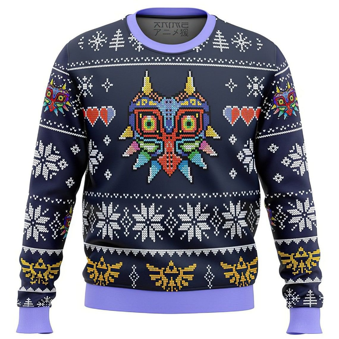 Majoras Mask Legend Of Zelda Ugly Christmas Sweater Adult 3D Funny Matching for family