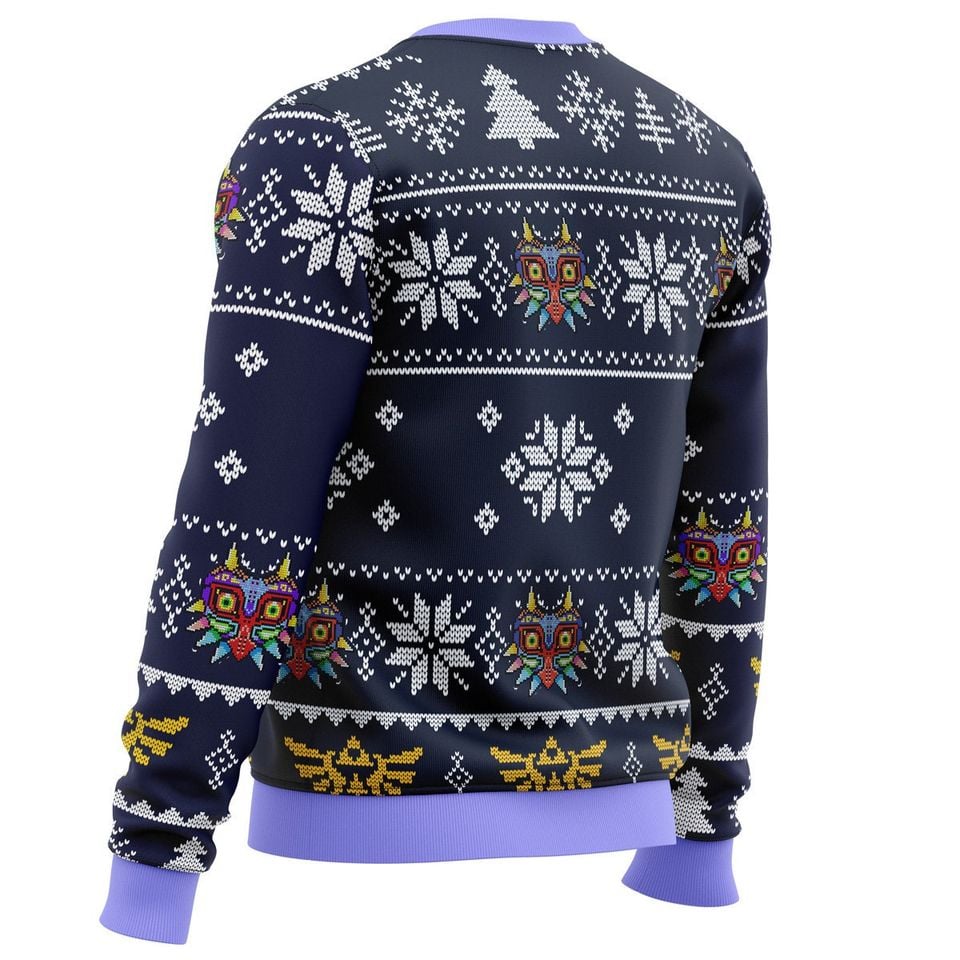 Majoras Mask Legend of Zelda Ugly Christmas Sweater, Legend of Zelda Sweater - Image 2