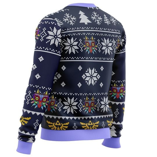 Majoras Mask Legend of Zelda Ugly Christmas Sweater, Legend of Zelda Sweater - Image 4