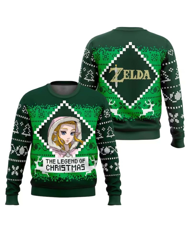 Majoras The Legend Of Zelda Christmas Ugly Sweater, Game Sweatshirt