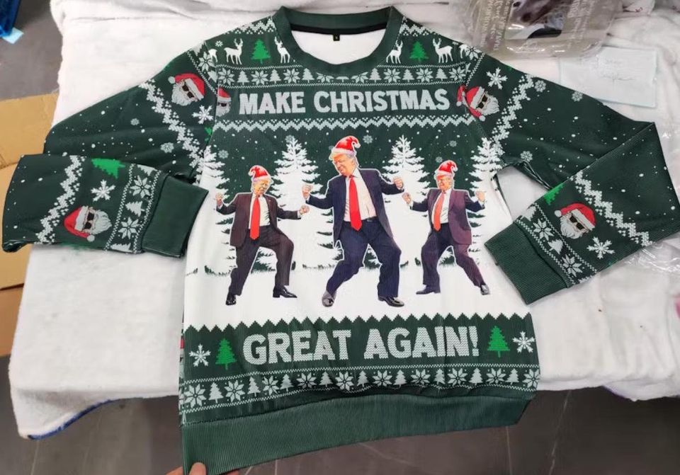 Make Christmas Great Again, Funny Trump Dancing Ugly Sweater
