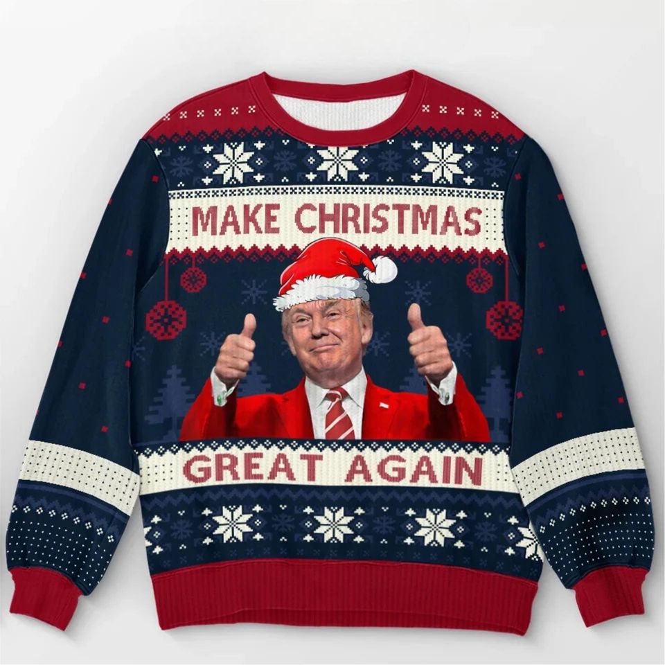 Make Christmas Great Again Trump Ugly Sweater, Election Ugly Sweatshirt
