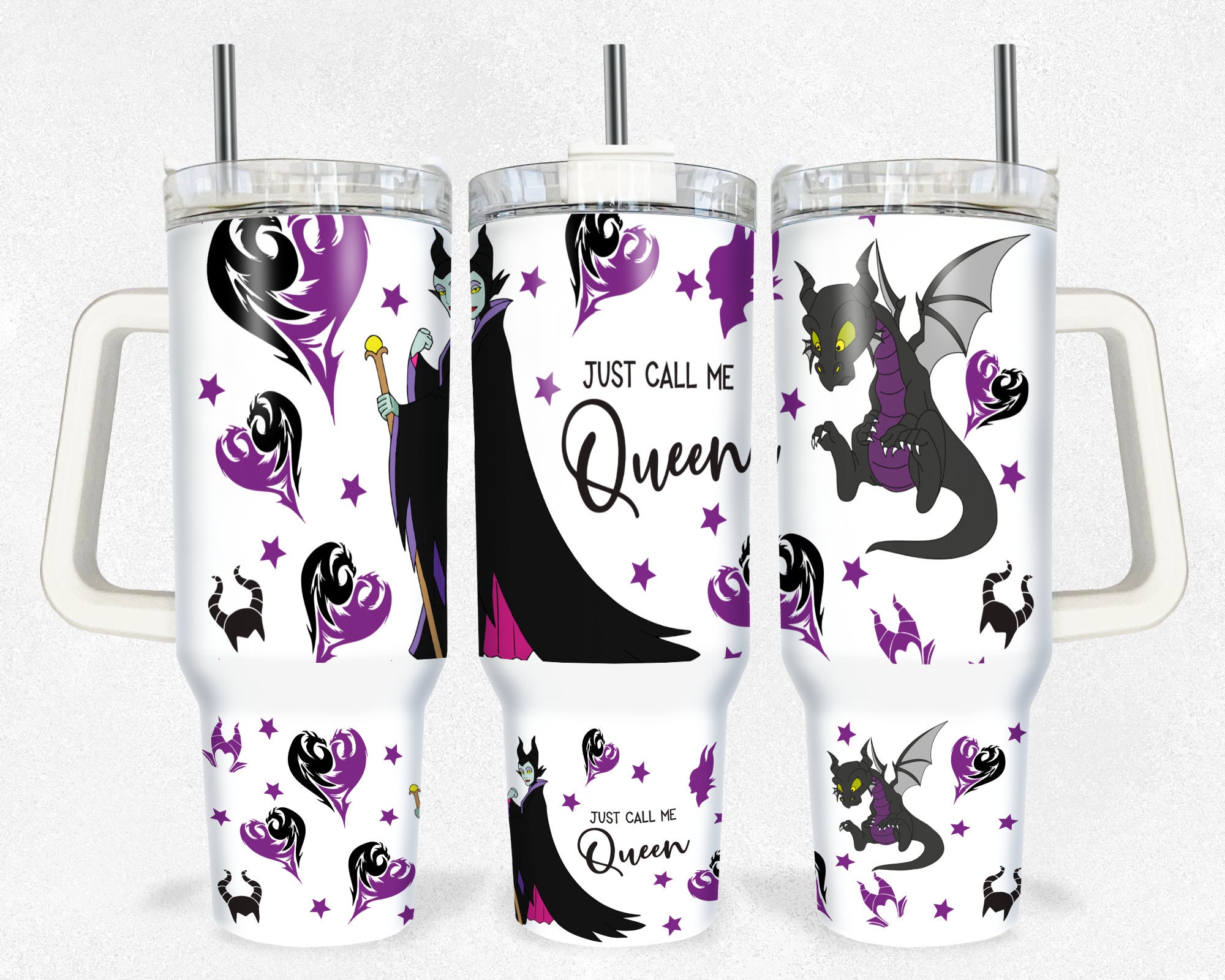 Maleficent Sleeping Beauty Disney Villain Cartoon Custom Stanley Cup 40 oz 30 oz Tumbler With HandleTVC2301155