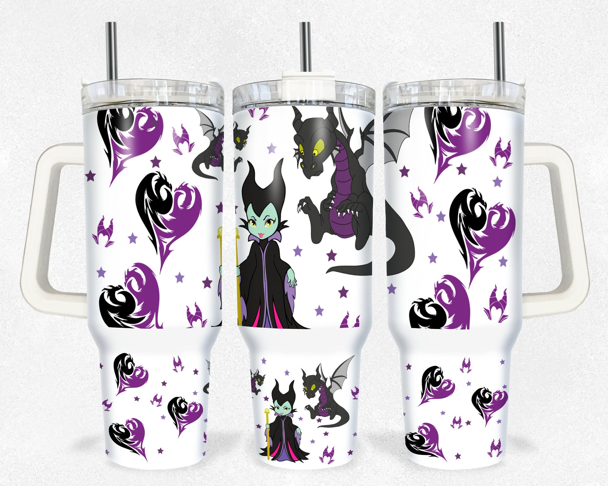 Maleficent Sleeping Beauty Disney Villain Cartoon Custom Stanley Cup 40 oz 30 oz Tumbler With HandleTVC2301155