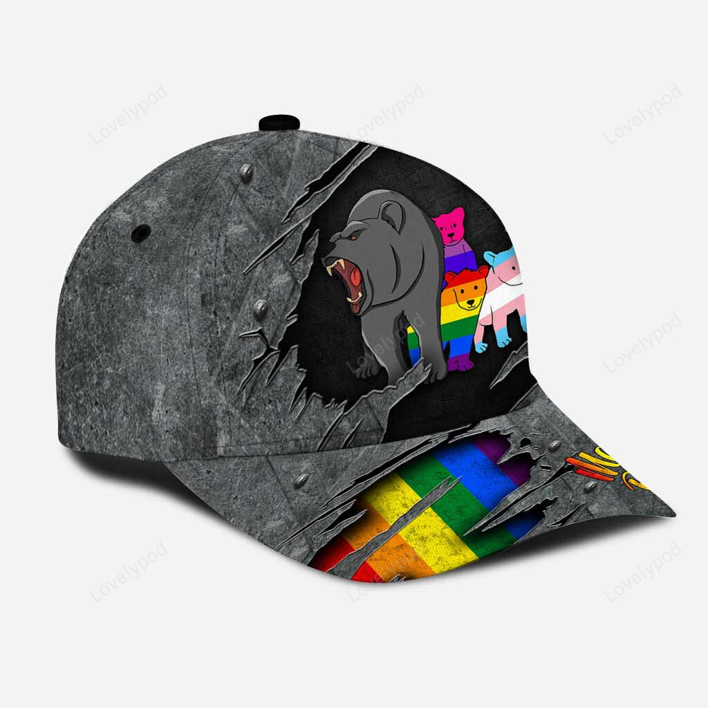 Mama Bear Baseball Cap Hat Lgbt Support Cap With Printed Vent Holes Lgbt Cap Hat Trucker Hats Custom Hats Gifts For Men & Women