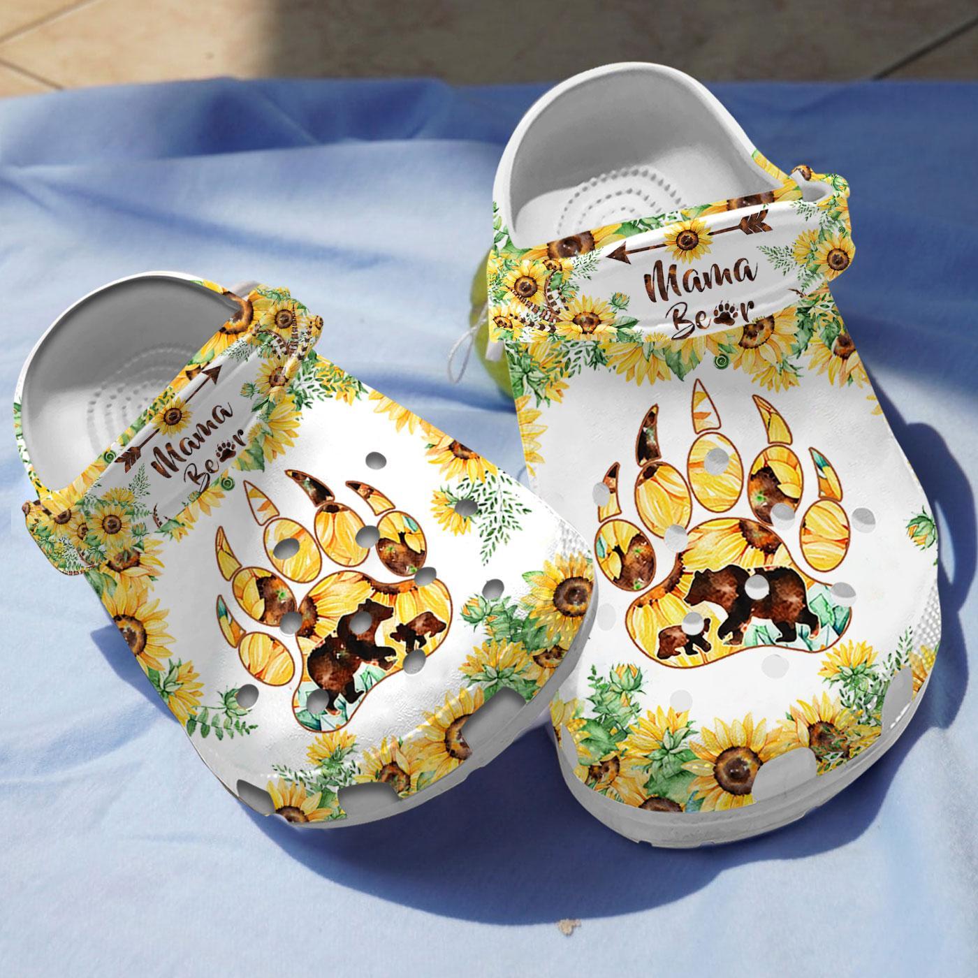 Mama Bear Mother's Day Crocs Crocband Clogs Shoes Comfortable For Men Women and Kids