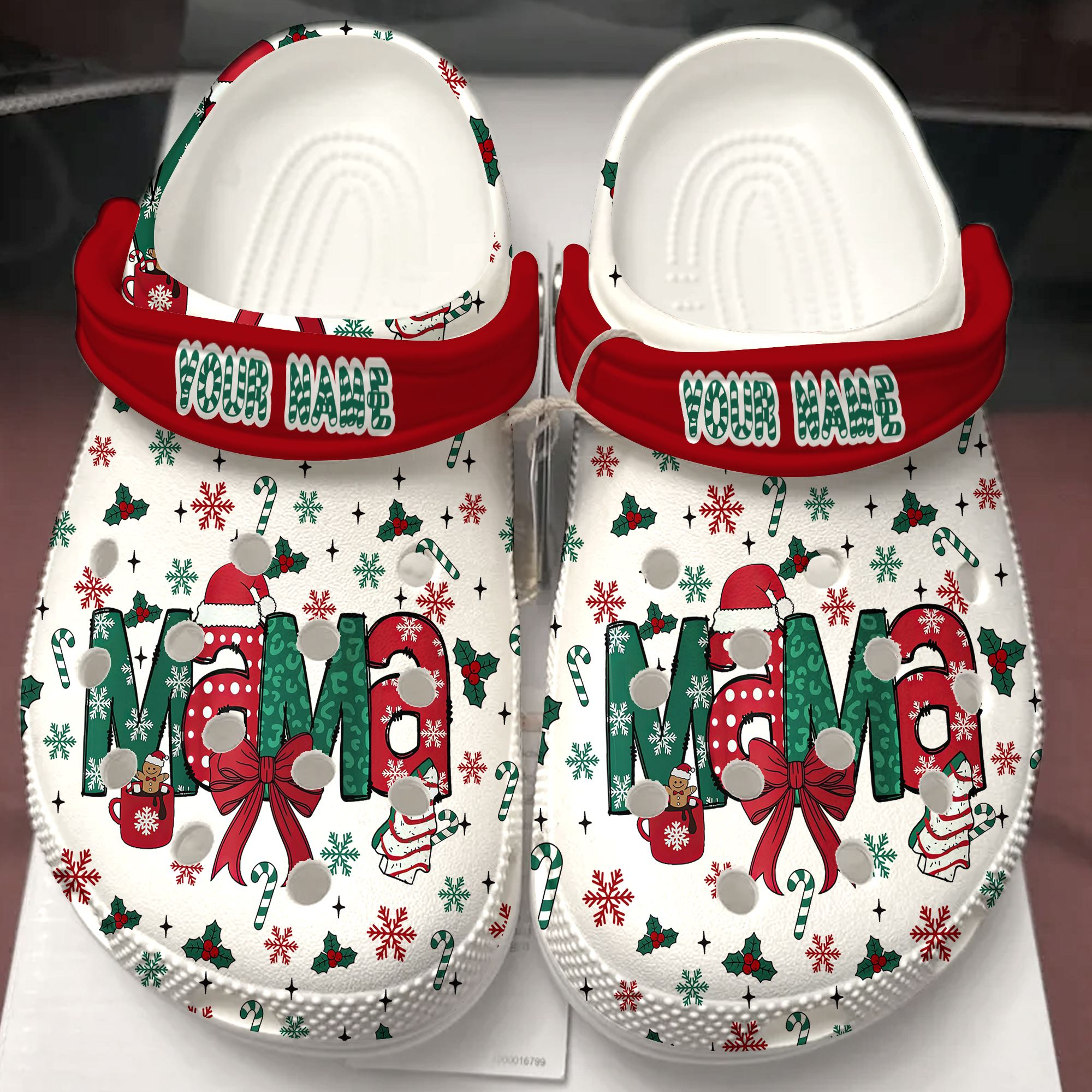 Mama Christmas Crocs Crocband Clogs Shoes Comfortable For Men Women and Kids