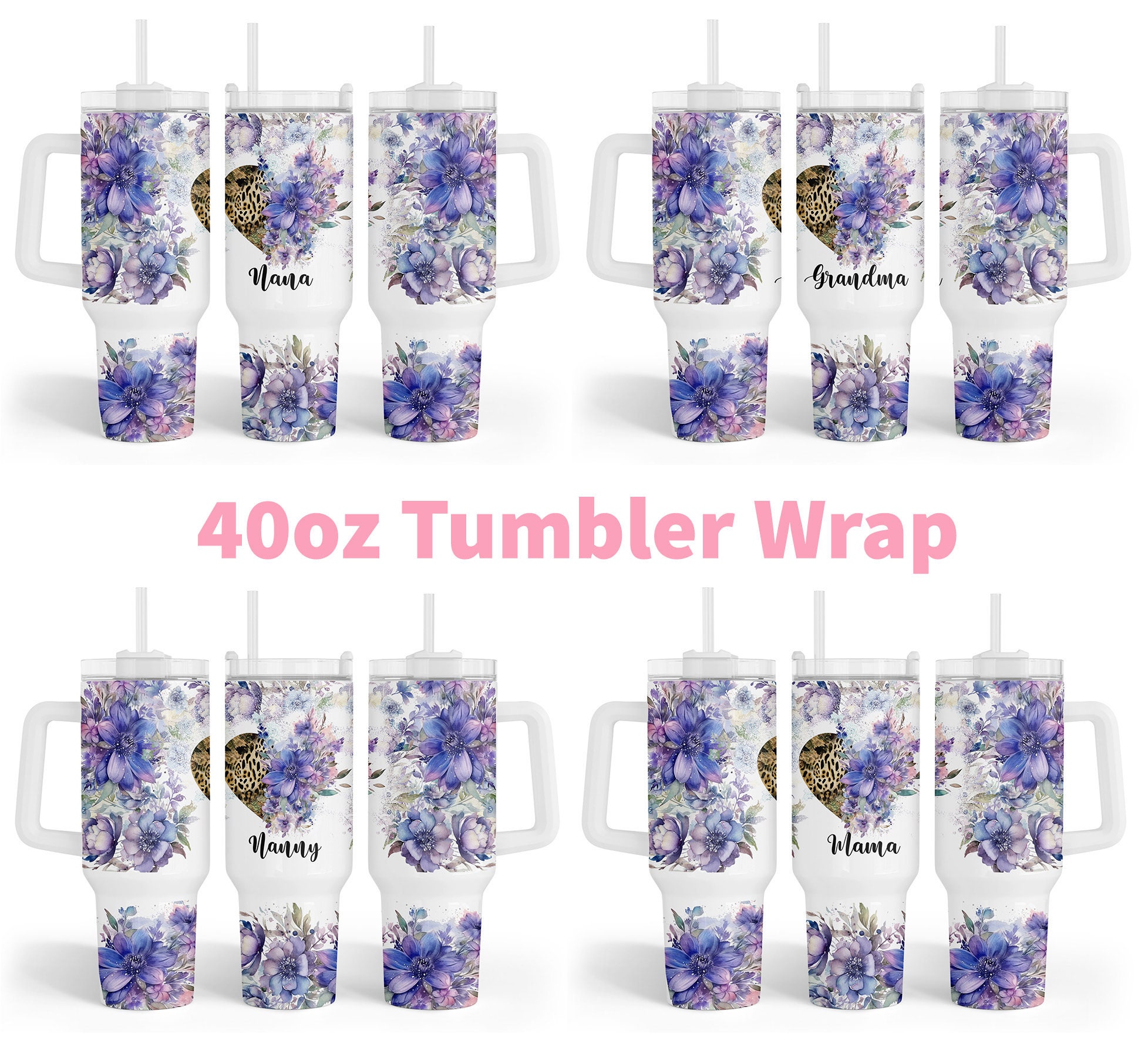 Mama Floral Leopard Print Custom Stanley Cup 40 oz 30 oz Tumbler With HandleTVC2301958