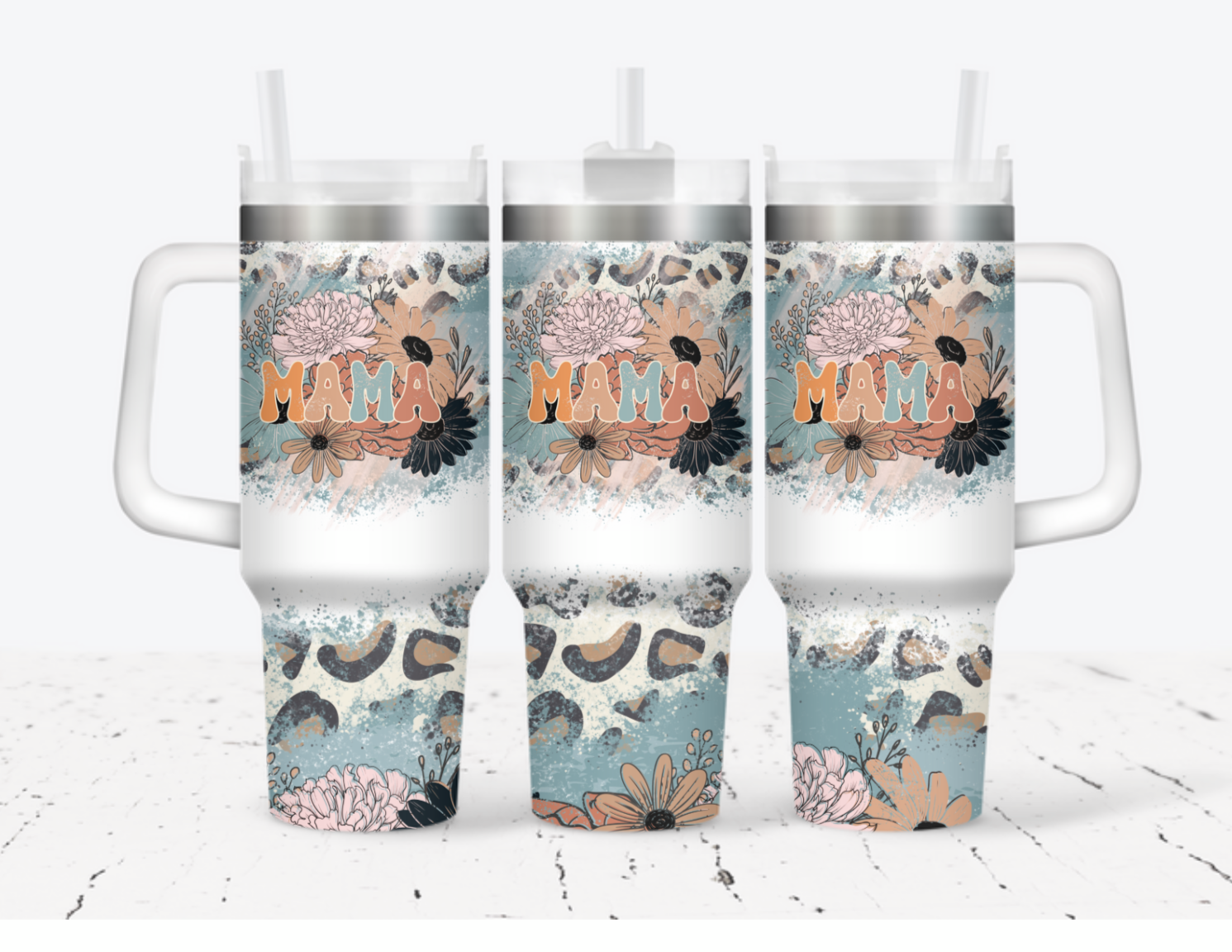 Mama Flower Custom Stanley Cup 40 oz 30 oz Tumbler With HandleTVC2301705