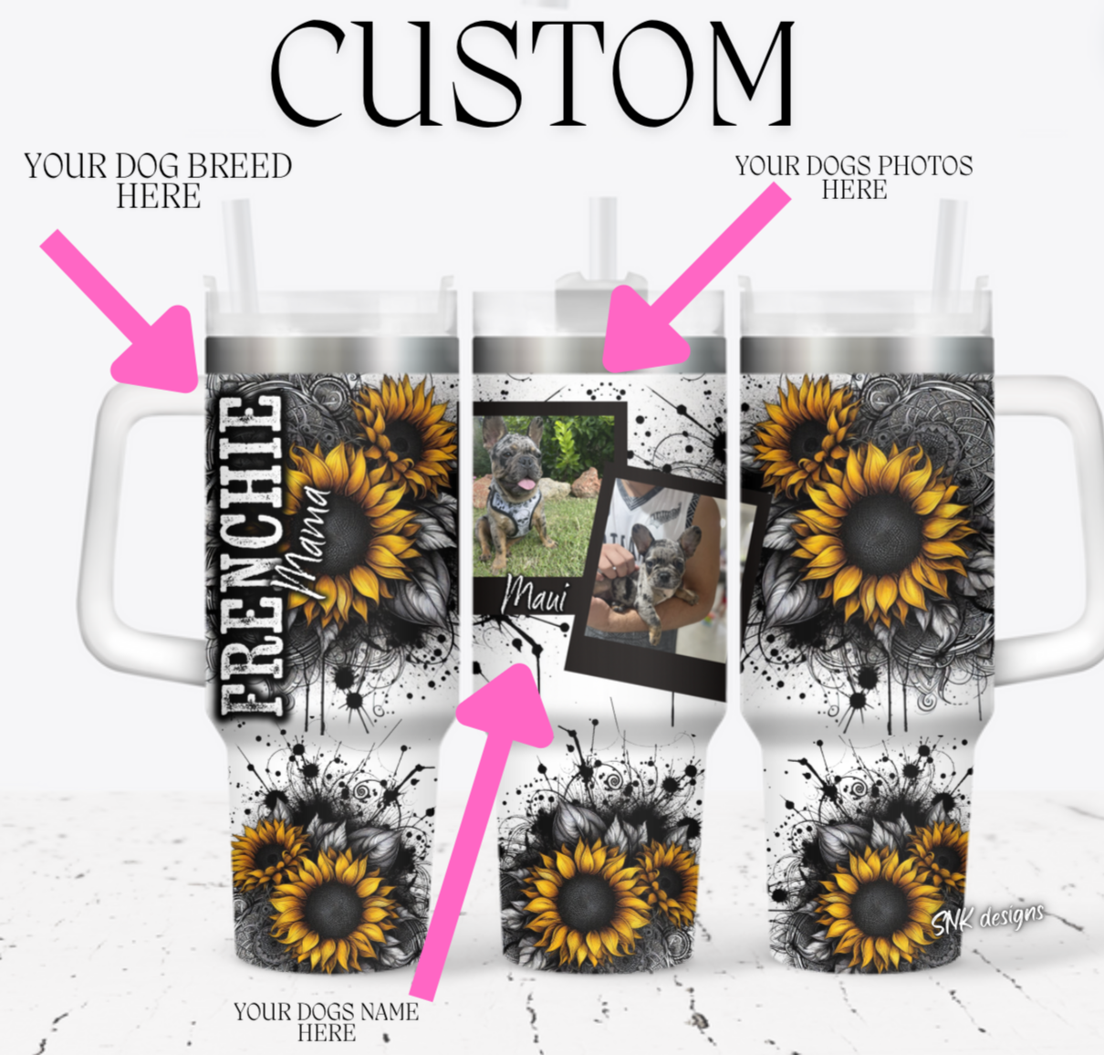 Mama Sunflower Custom Stanley Cup 40 oz 30 oz Tumbler With HandleTVC2301708
