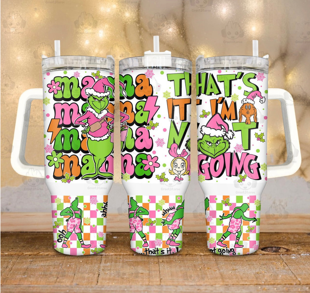 Mama The Grinch Movies Custom Stanley Cup 40 oz 30 oz Tumbler With HandleTVC2301754