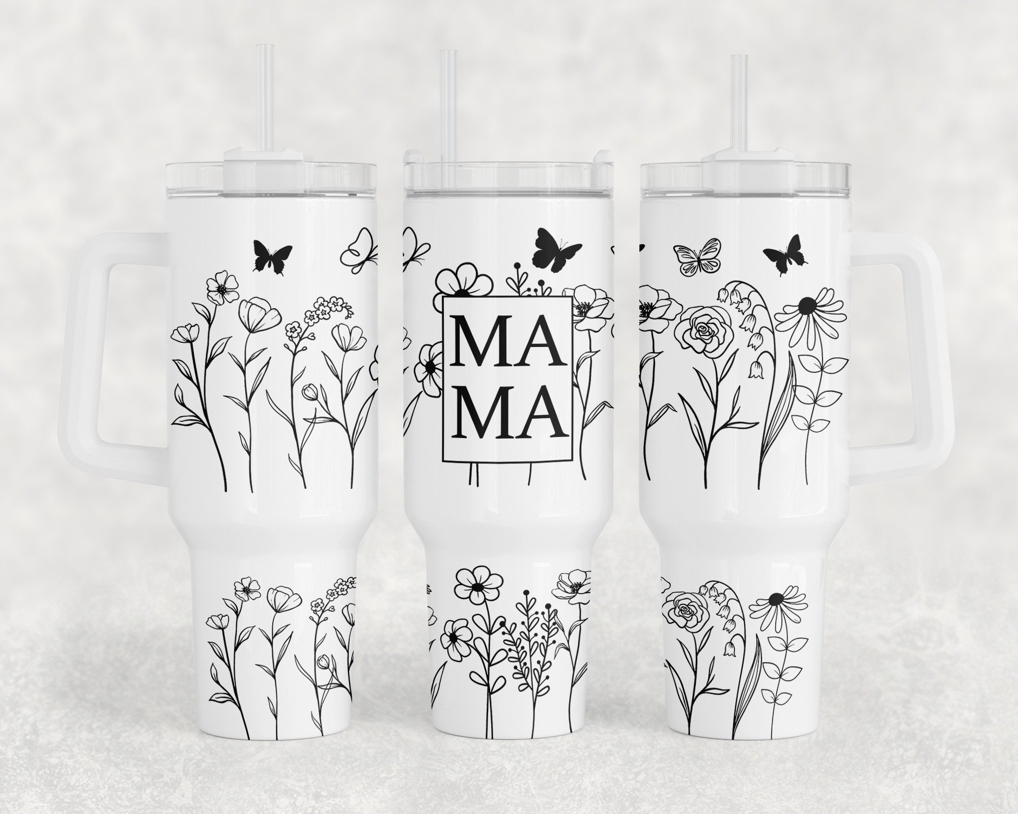 Mama Wildflowers Custom Stanley Cup 40 oz 30 oz Tumbler With HandleTVC2301958