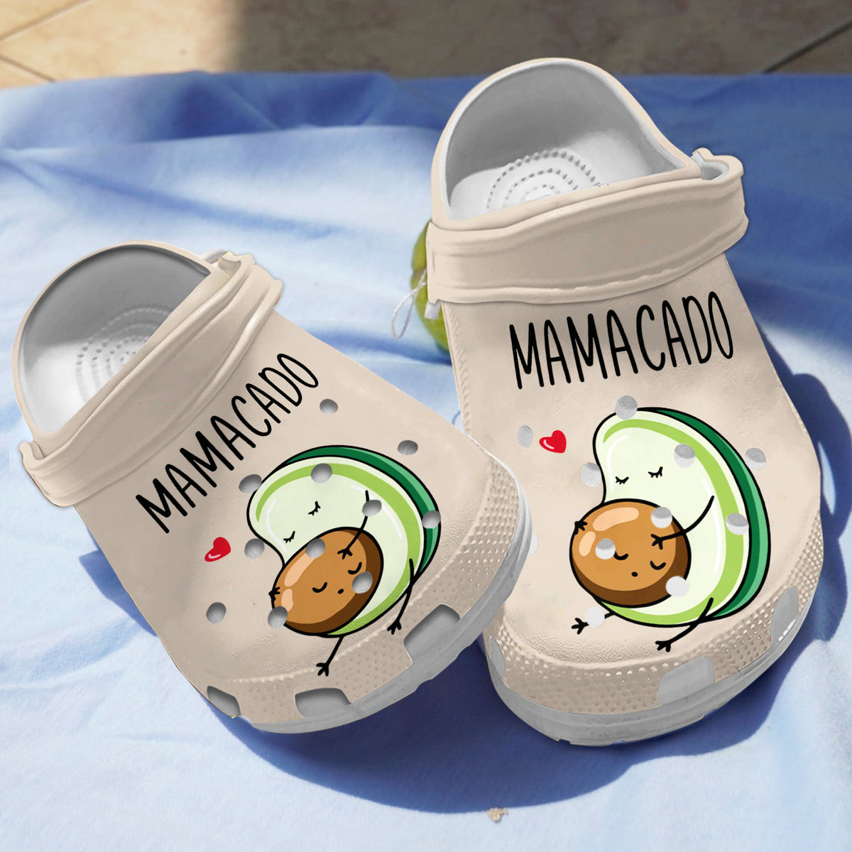 Mamacado Avocado Crocs Crocband Clogs Shoes Comfortable For Men Women and Kids