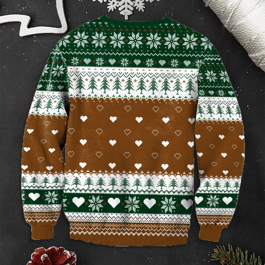 Mamacado Papacado - Pregnancy gift for husband, wife, boyfriend, girlfriend - Personalized Ugly Sweater - Image 3