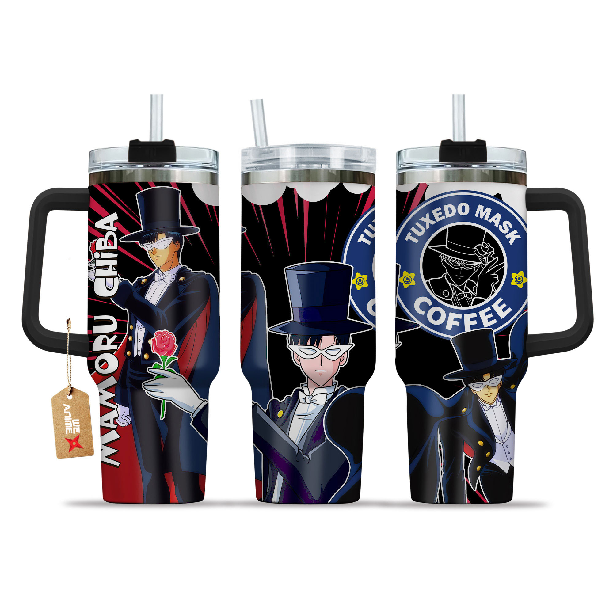 Mamoru Chiba Sailor Moon Anime Custom Stanley Cup 40 oz 30 oz Tumbler With HandleTVC2301153