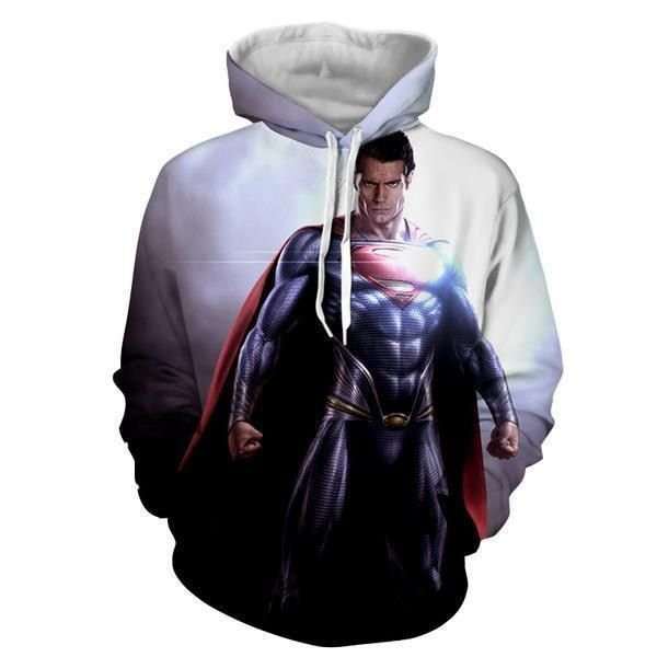 Man of Steel Cool 3D All Over Print Hoodie, Zip Hoodie
