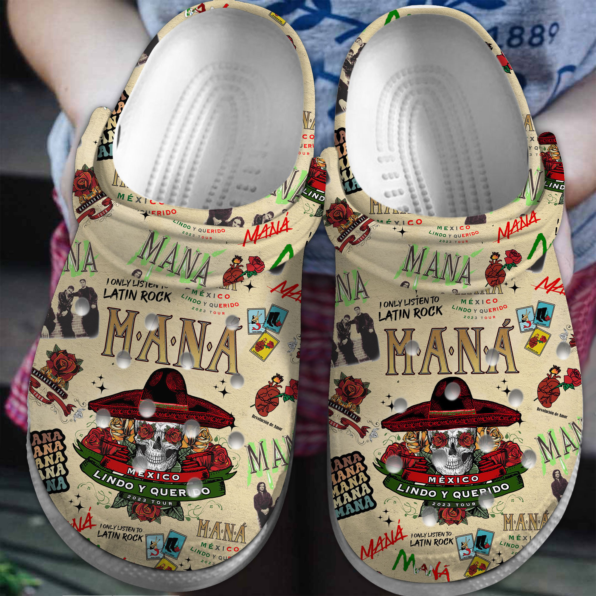 Mana Music Crocs Crocband Clogs Shoes Comfortable For Men Women and Kids