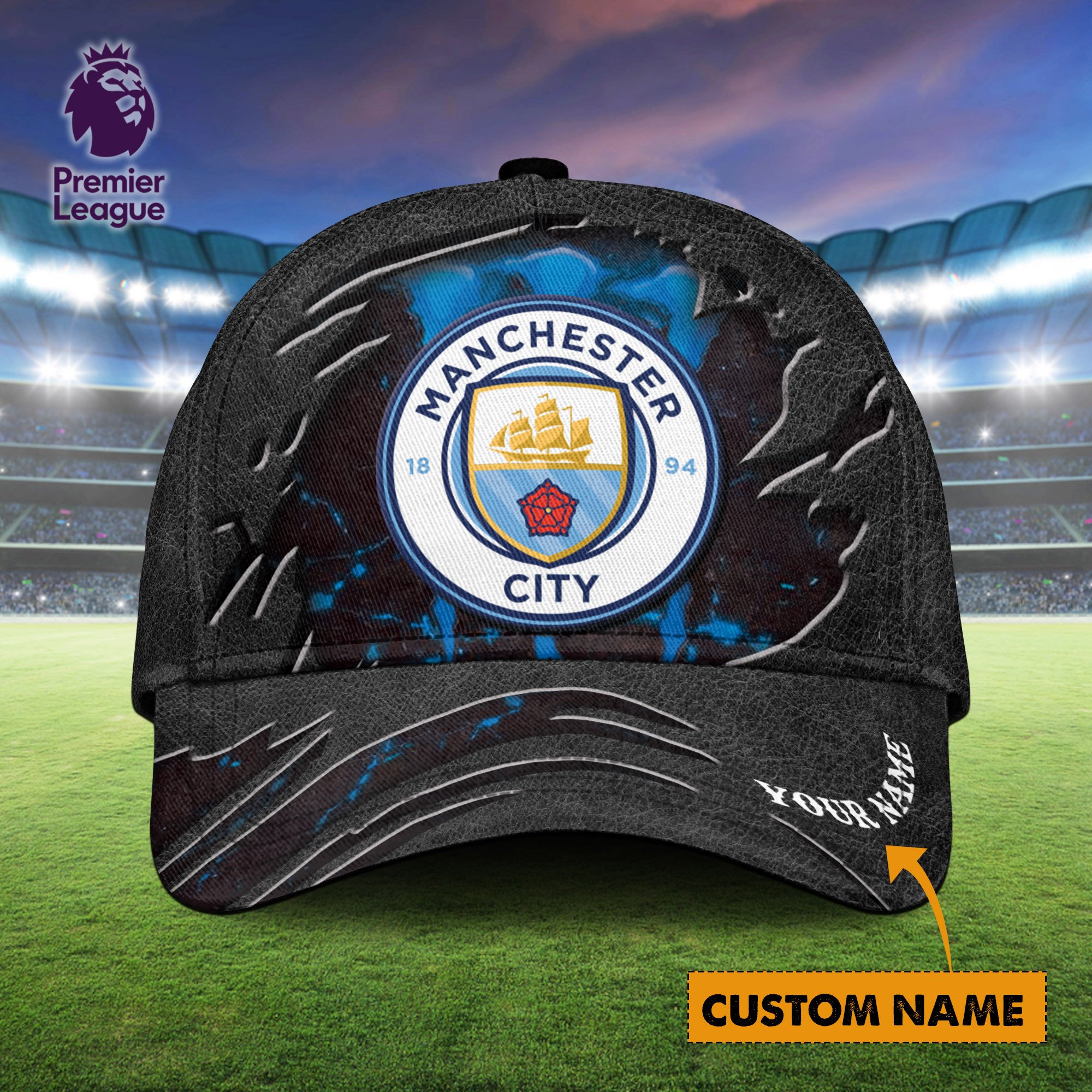 Manchester City EPL Personalized Classic Cap For Fans  Trucker Hats Custom Hats Gifts For Men & Women
