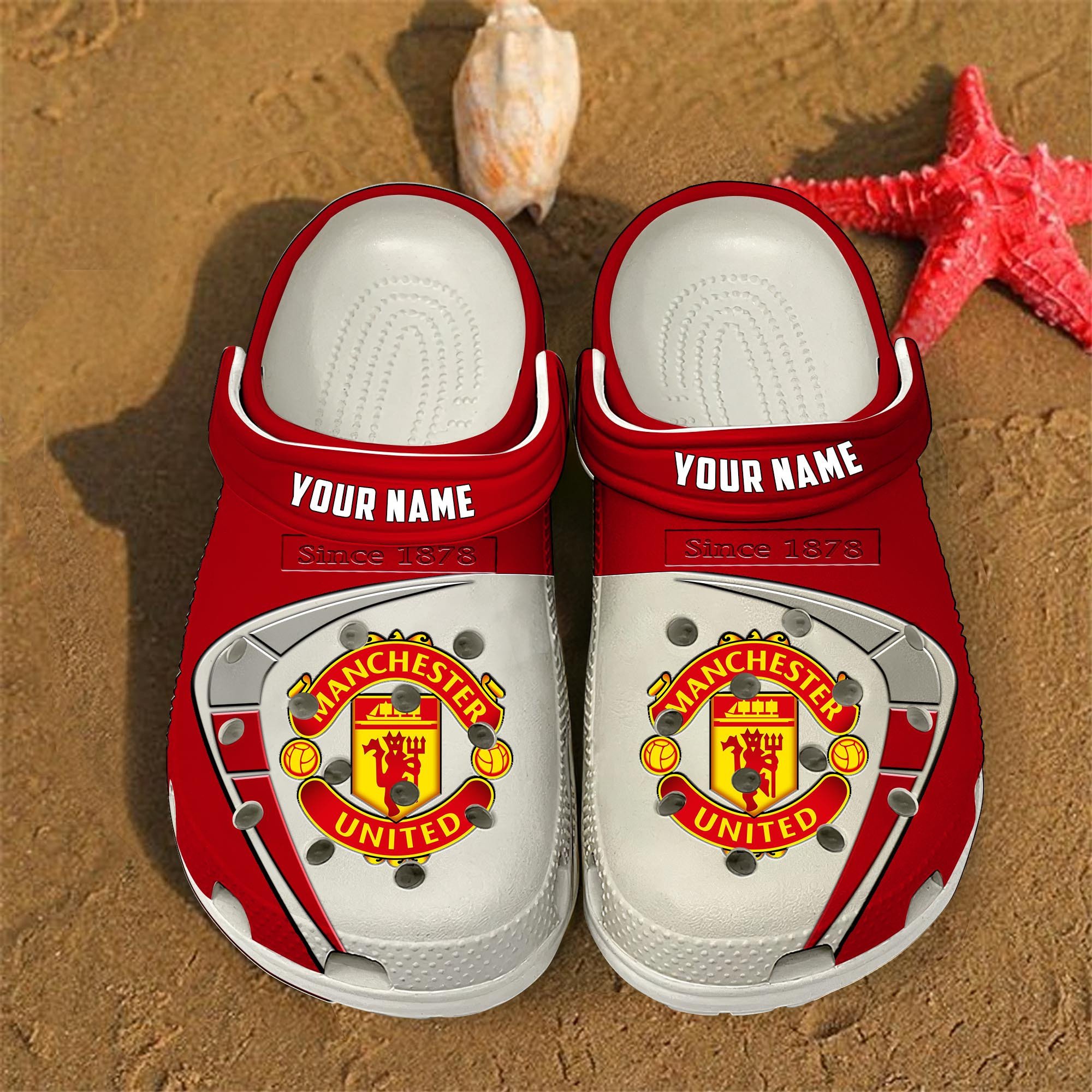 Manchester United EPL Crocs Crocband Clogs Shoes Comfortable For Men Women and Kids