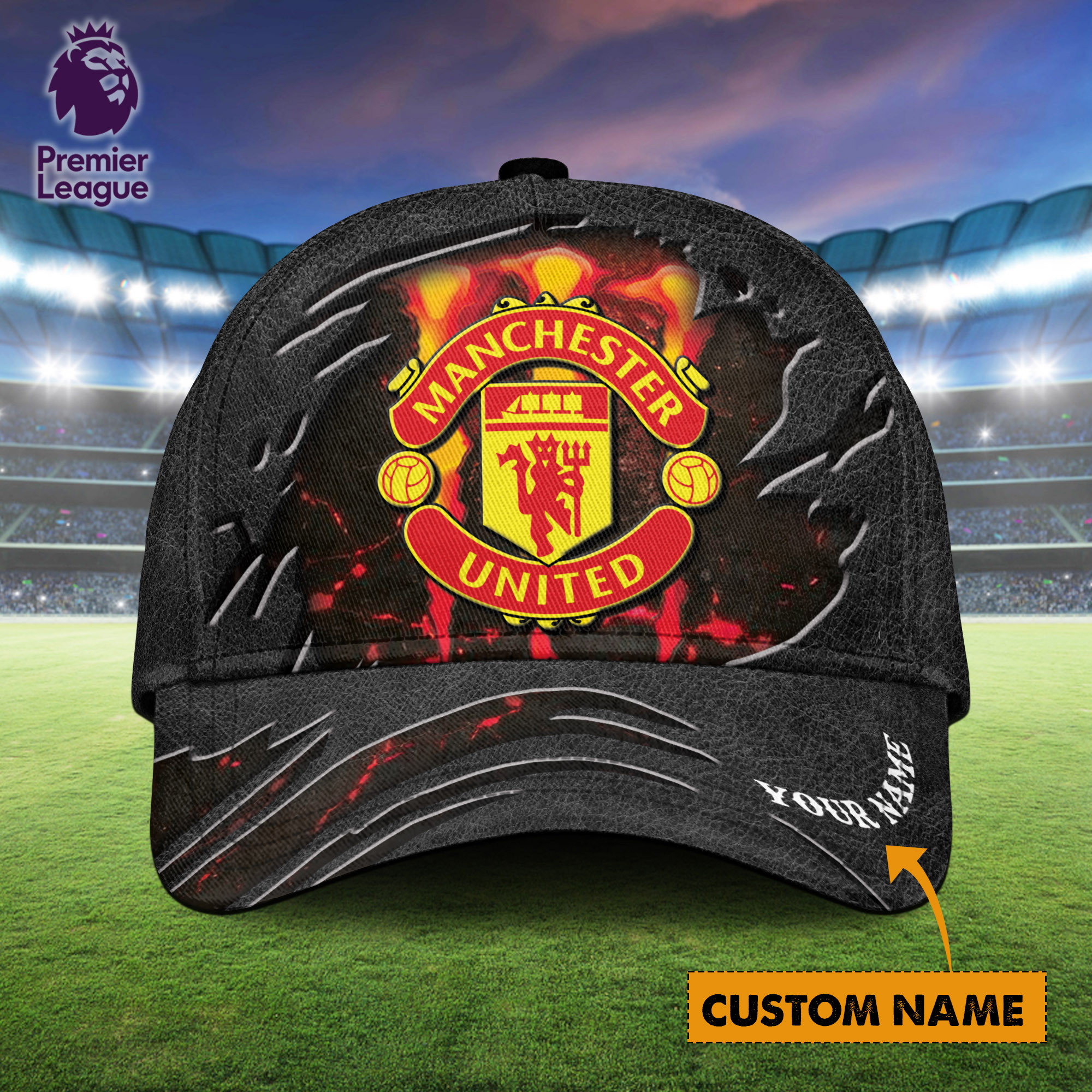 Manchester United EPL Personalized Classic Cap For Fans  Trucker Hats Custom Hats Gifts For Men & Women
