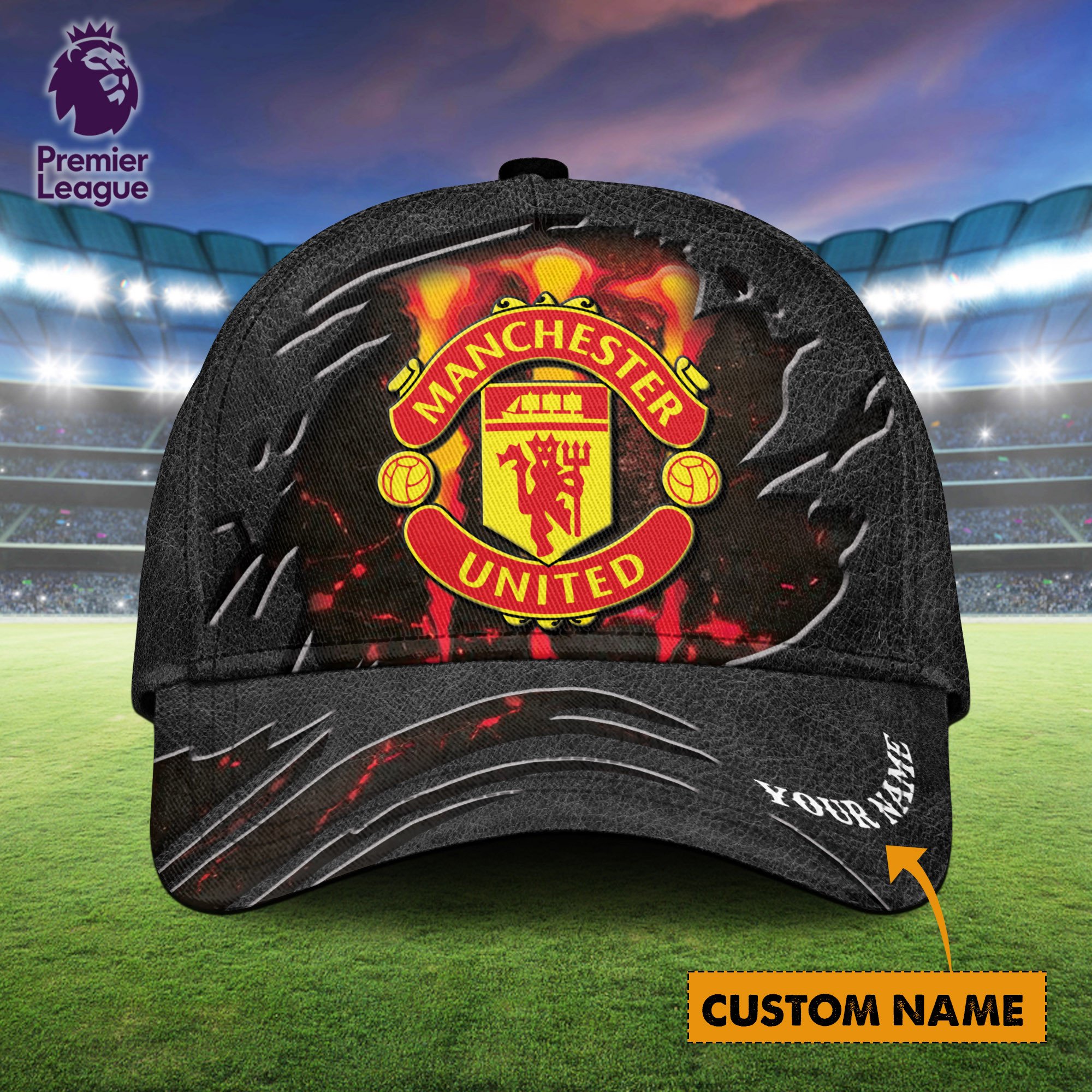 Manchester United EPL Personalized Classic Cap For Fans  Trucker Hats Custom Hats Gifts For Men & Women