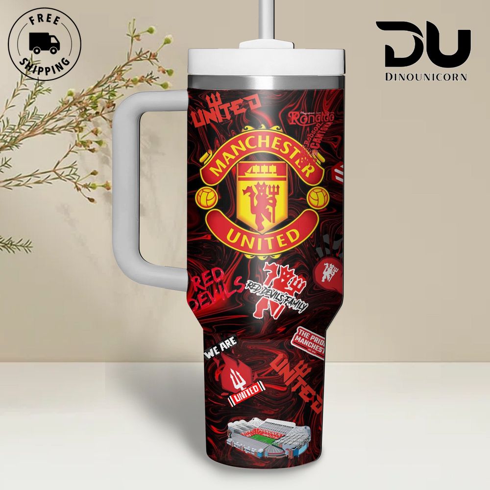 Manchester United FC Custom Stanley Cup 40 oz 30 oz Tumbler With HandleTVC2301711 - Image 2