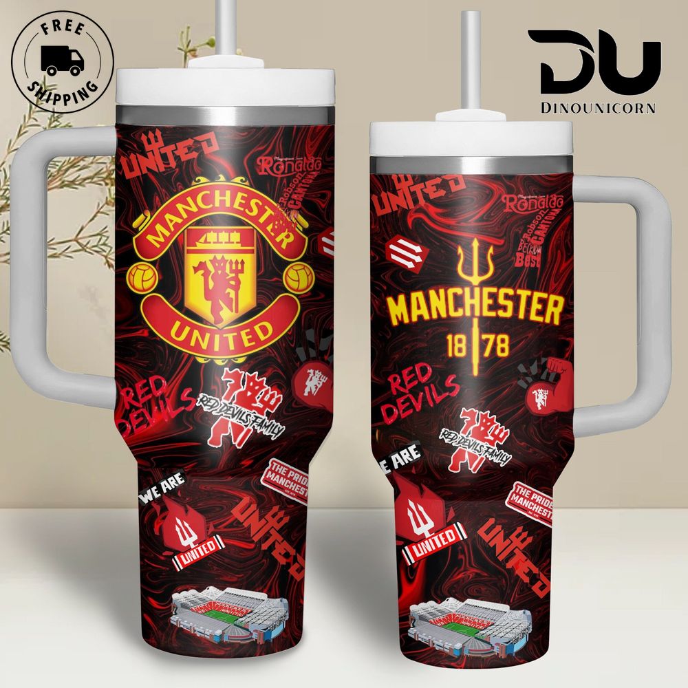 Manchester United FC Custom Stanley Cup 40 oz 30 oz Tumbler With HandleTVC2301711