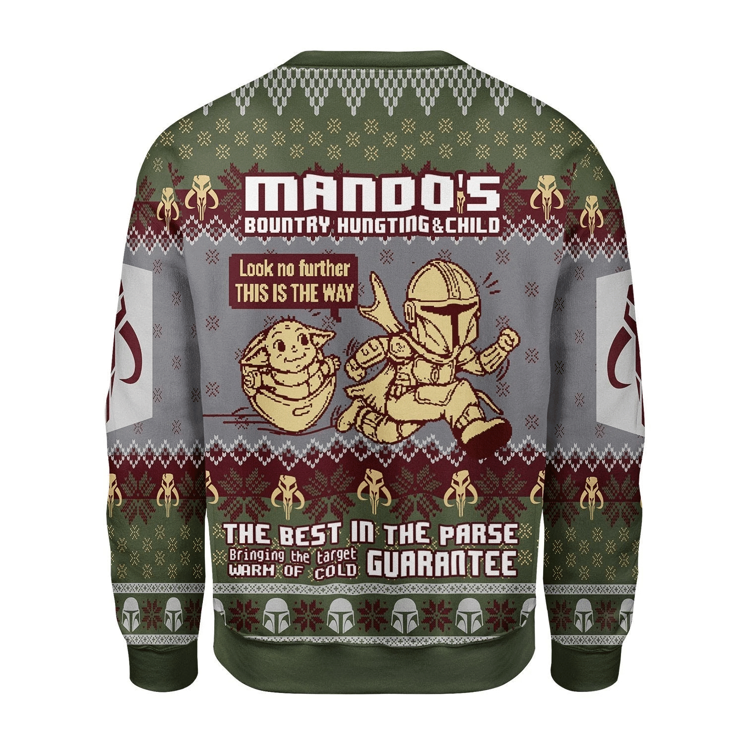 Mando'S Bountry Hunting Ugly Christmas Sweater Adult 3D Funny Matching for family - Image 2