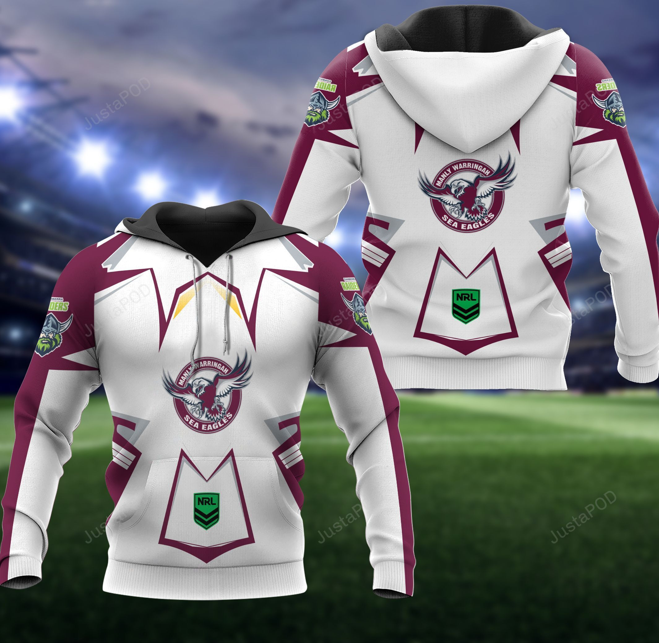 Manly-Warringah Sea Eagles 3D All Over Print Hoodie, Zip Hoodie