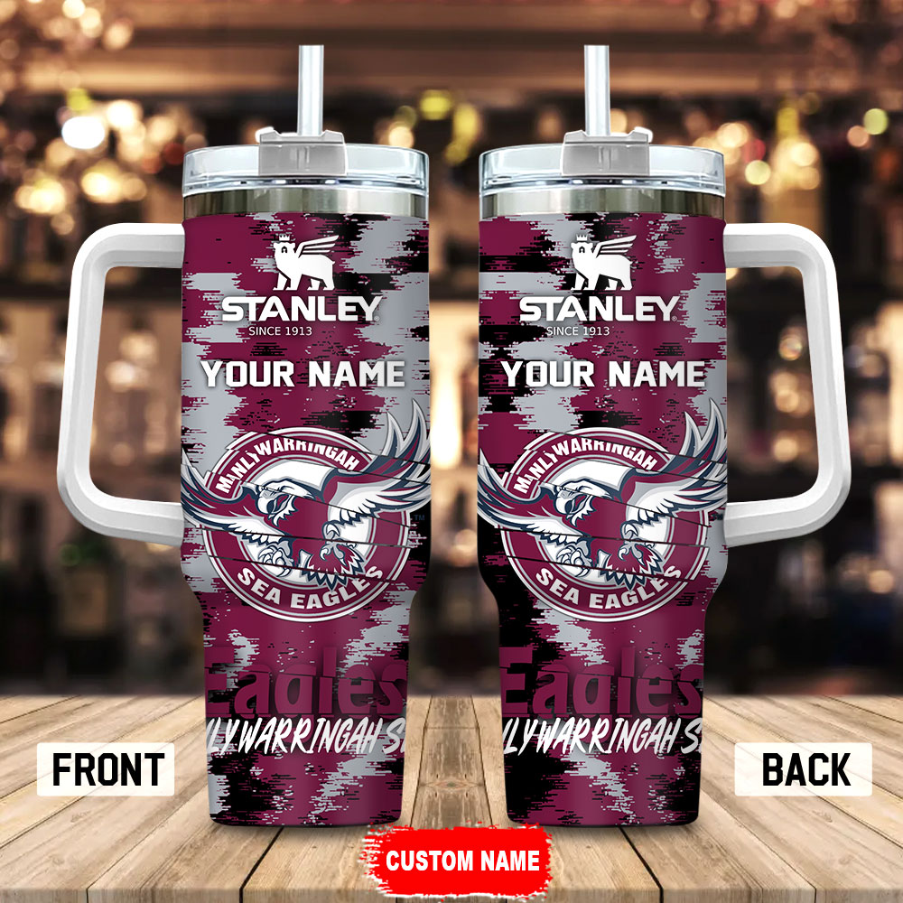 Manly Warringah Sea Eagles NRL Custom Stanley Cup 40 oz 30 oz Tumbler With HandleTVC2301179