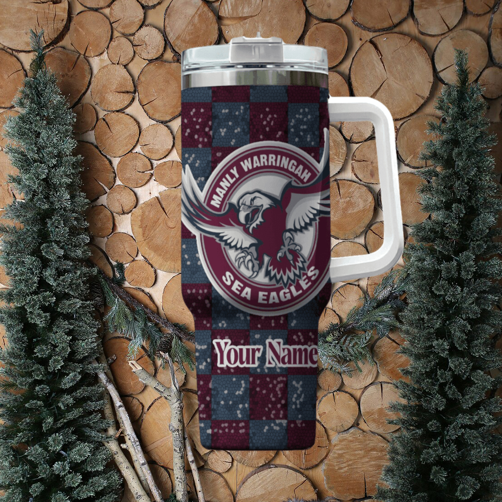 Manly Warringah Sea Eagles NRL Custom Stanley Cup 40 oz 30 oz Tumbler With HandleTVC2301969