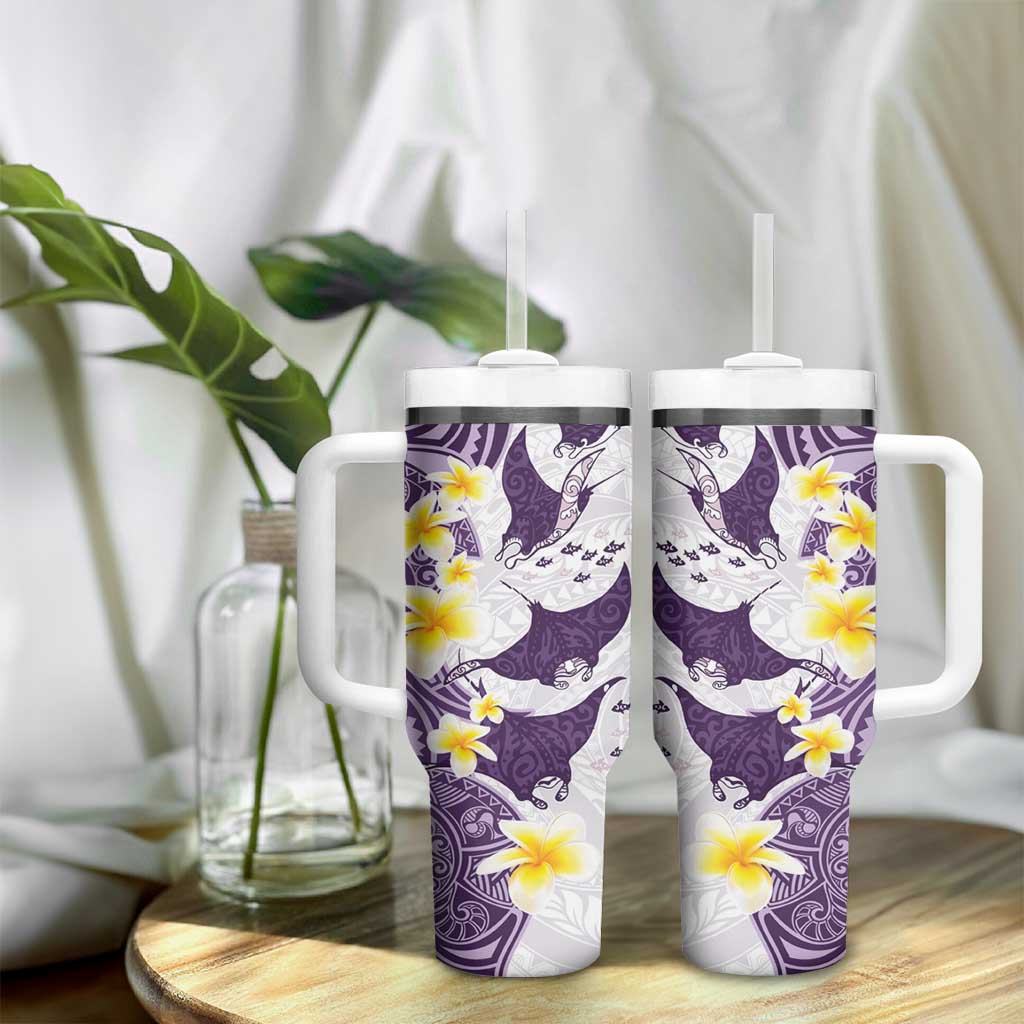 Maori Manta Ray Plumeria Deep Purple Custom Stanley Cup 40 oz 30 oz Tumbler With HandleTVC2301397 - Image 9