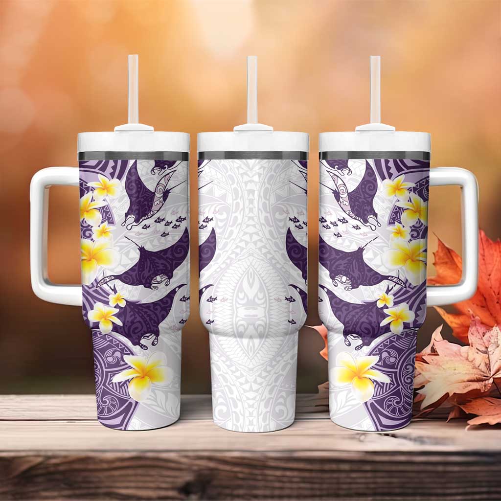 Maori Manta Ray Plumeria Deep Purple Custom Stanley Cup 40 oz 30 oz Tumbler With HandleTVC2301397 - Image 4
