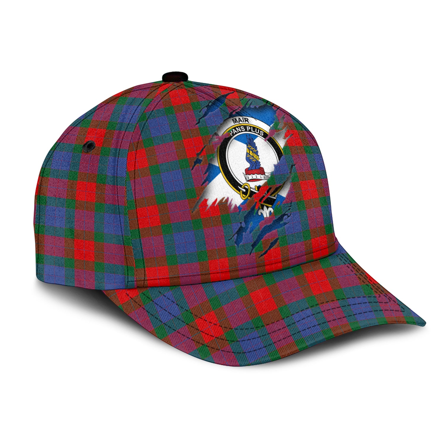 Mar Tartan Plaid Cap, Family Crest In Me Style Tartan Baseball Cap TS23 Trucker Hats Custom Hats Gifts For Men & Women