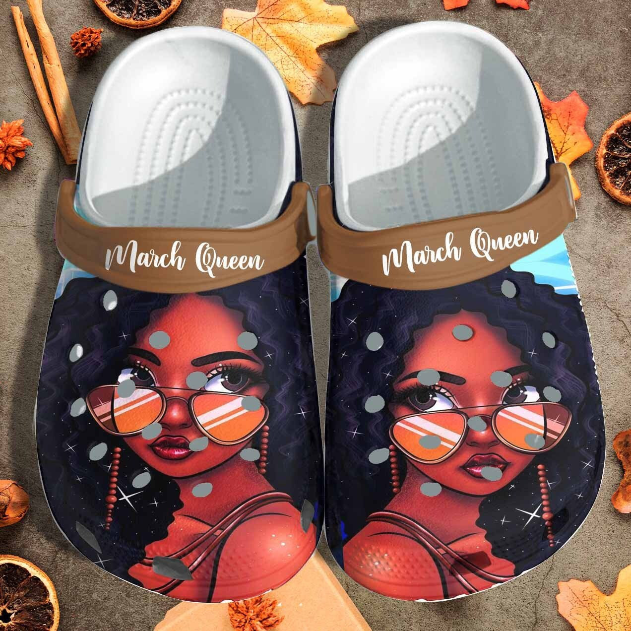 March Queen Shoes Clogs Gift For Black Princess
