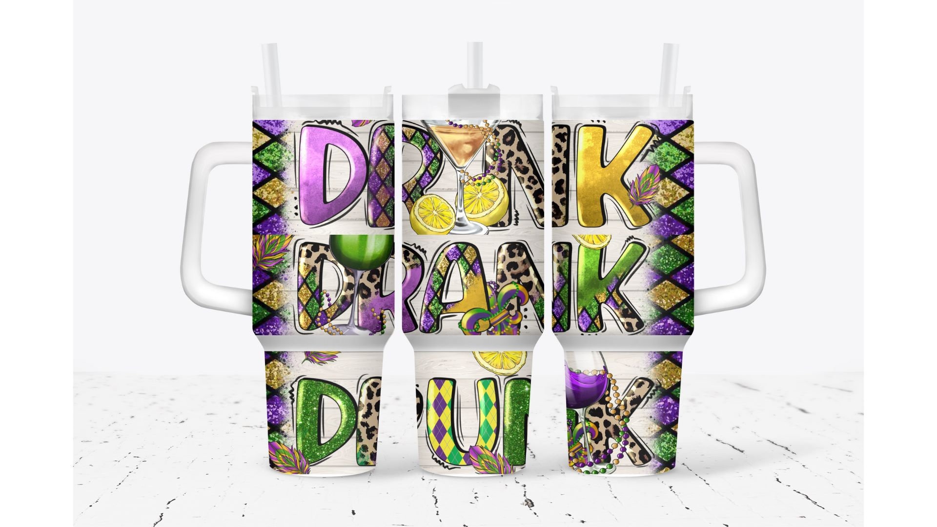 Mardi Gras Custom Stanley Cup 40 oz 30 oz Tumbler With HandleTVC2301930