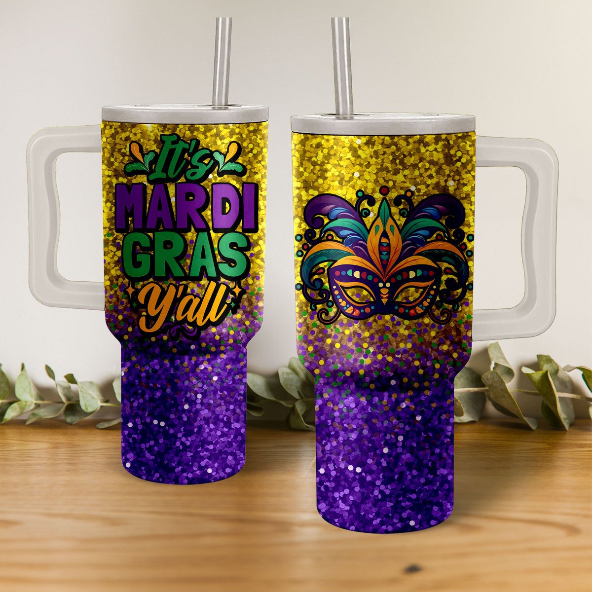 Mardi Gras Festival Custom Stanley Cup 40 oz 30 oz Tumbler With HandleTVC2301273