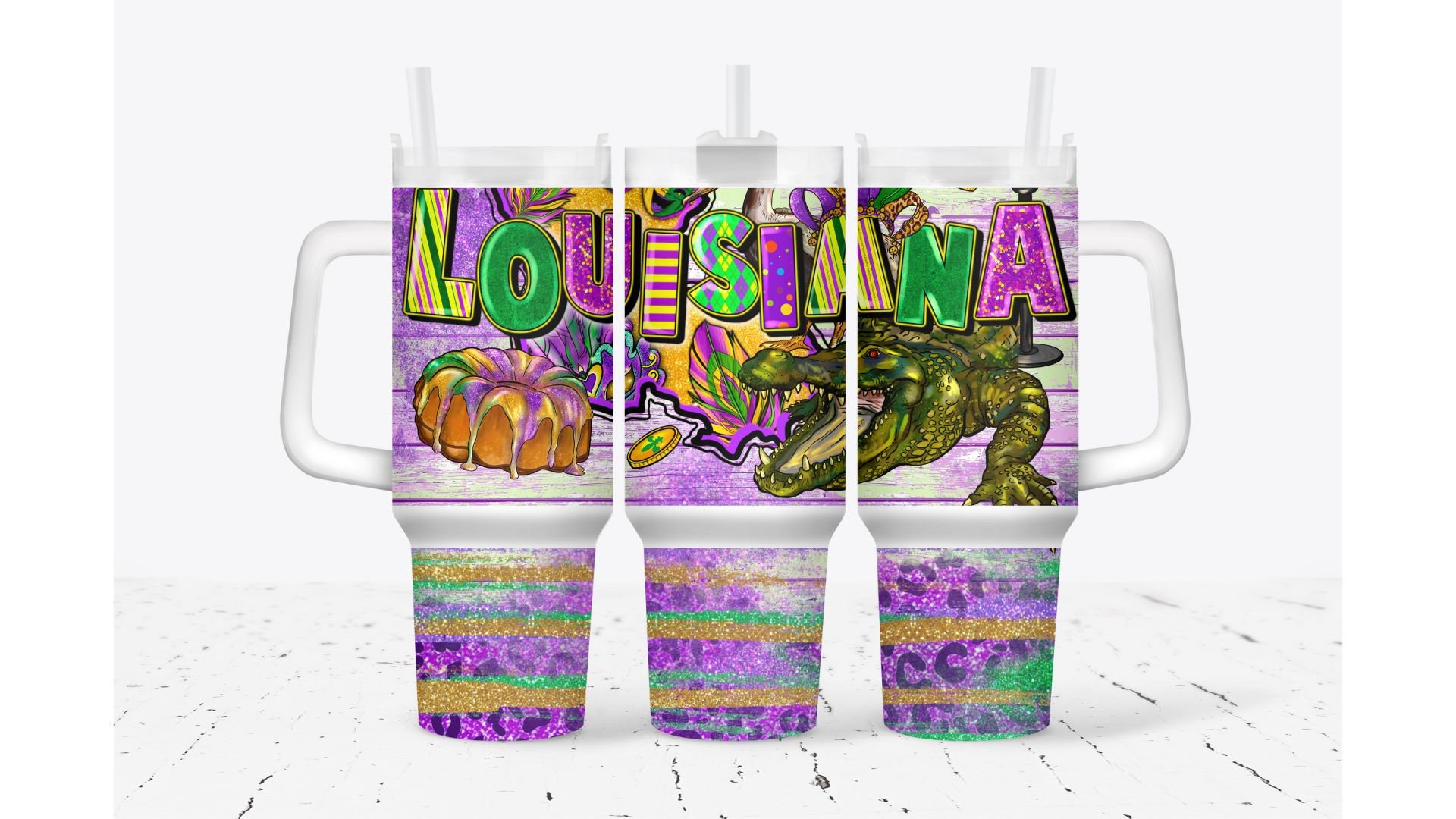 Mardi Gras Louisiana Custom Stanley Cup 40 oz 30 oz Tumbler With HandleTVC2301930