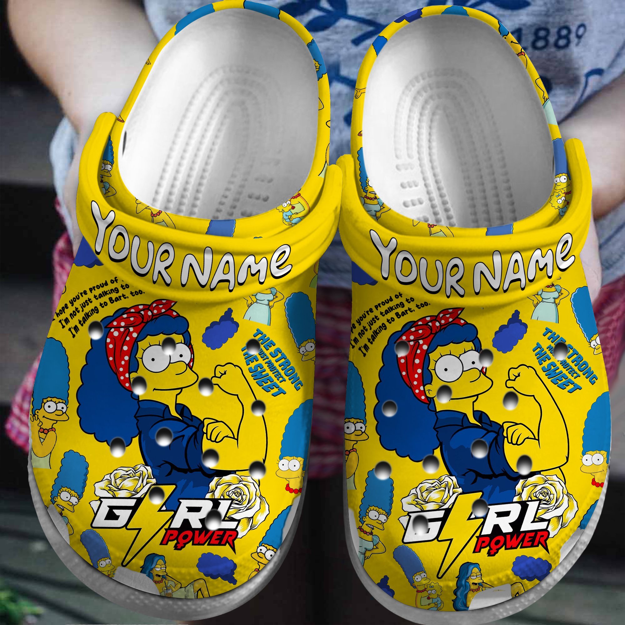 marge simpson Mother Day Crocs Crocband Clogs Shoes Comfortable For Men Women and Kids