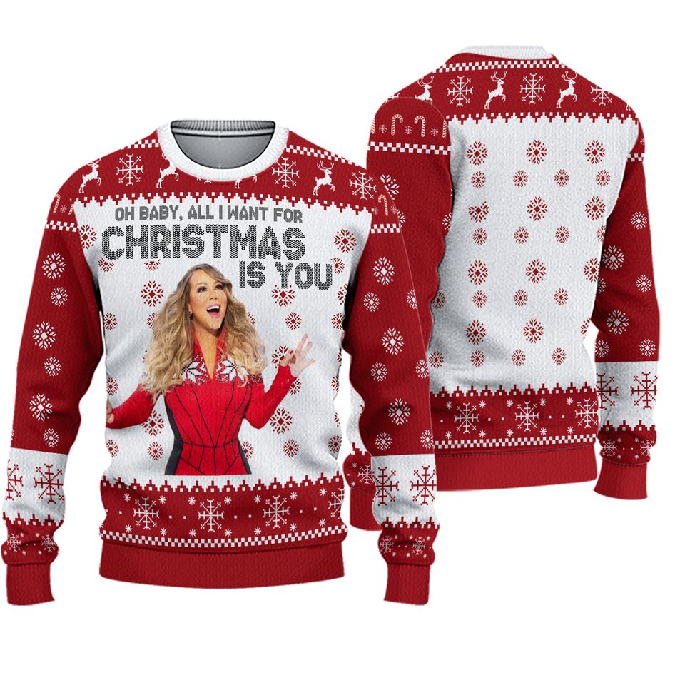 Mariah Carey All I Want For Christmas Is You Christmas Sweater