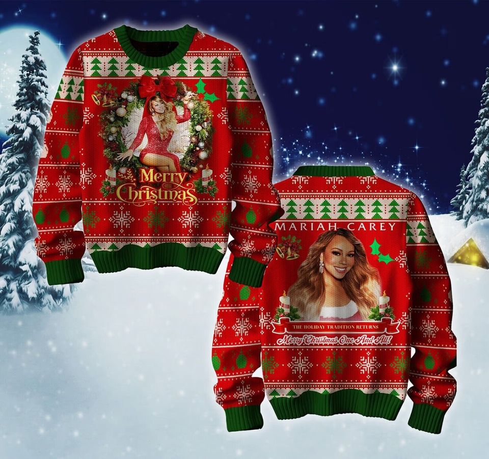 Mariah Carey All I Want For Christmas Is You Christmas Ugly Sweater