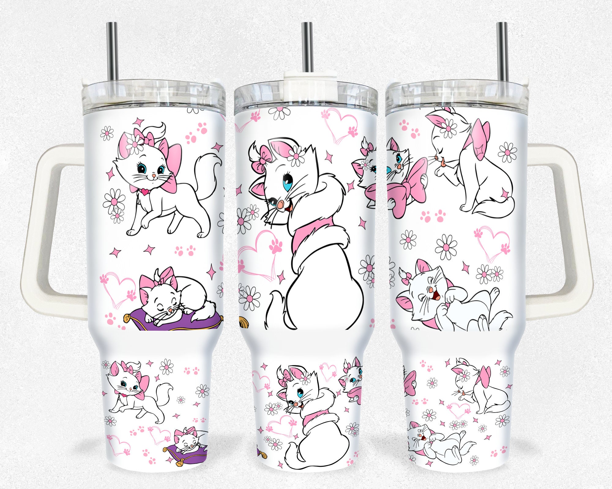 Marie The Aristocats Disney Cartoon Custom Stanley Cup 40 oz 30 oz Tumbler With HandleTVC2301155