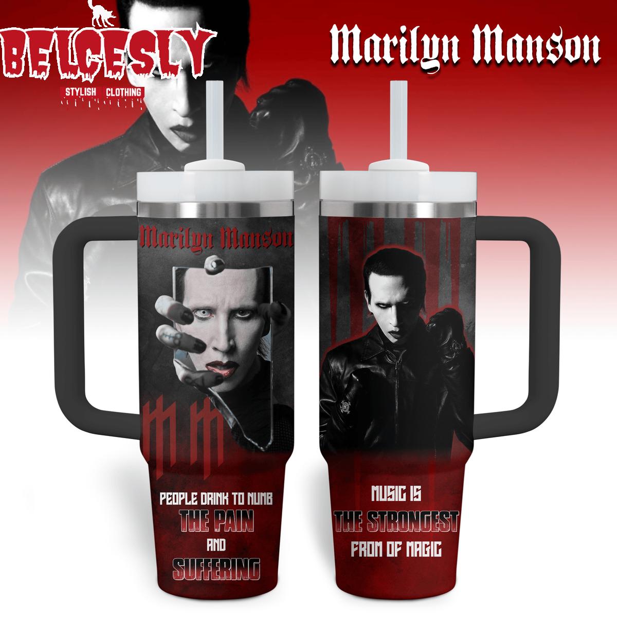 Marilyn Manson Music Custom Stanley Cup 40 oz 30 oz Tumbler With HandleTVC2301536