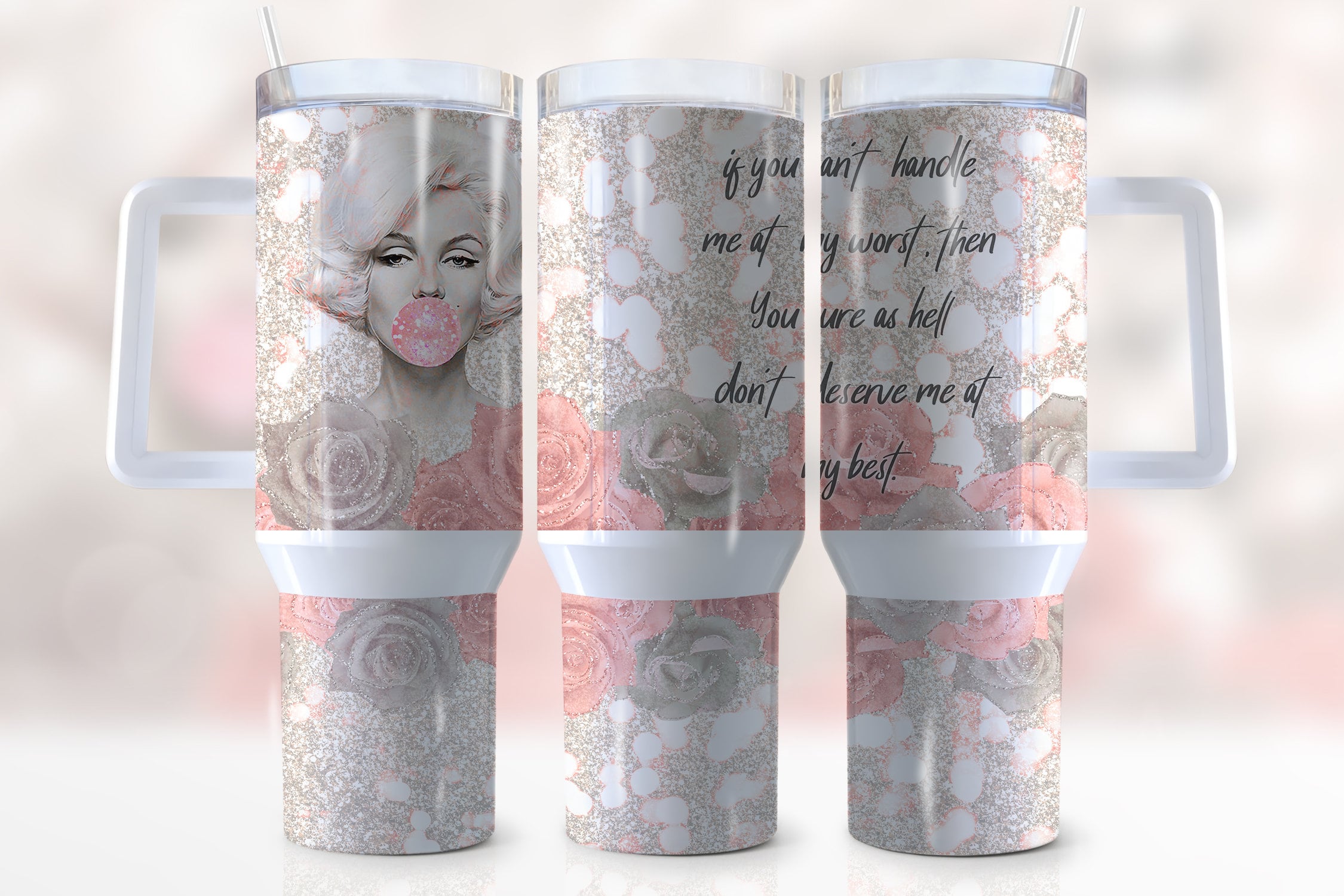 Marilyn Monroe Custom Stanley Cup 40 oz 30 oz Tumbler With HandleTVC2301943