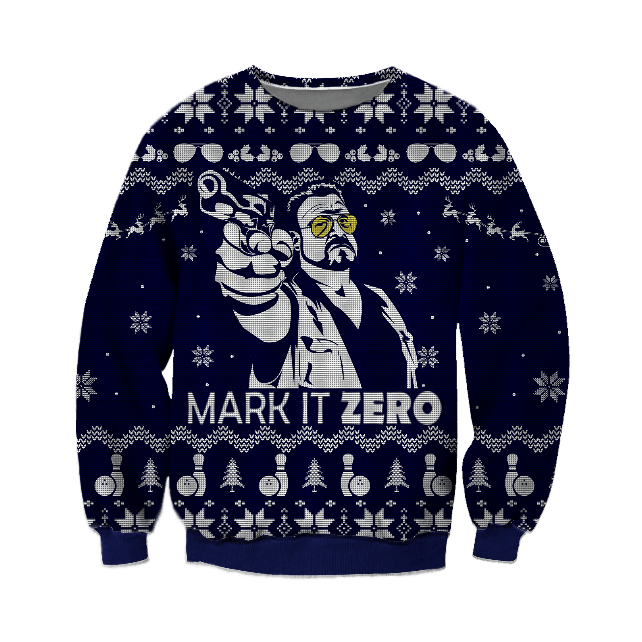 Mark It Zero Knitting Pattern 3D Print Ugly Christmas Sweater Adult 3D Funny Matching for family - Image 2