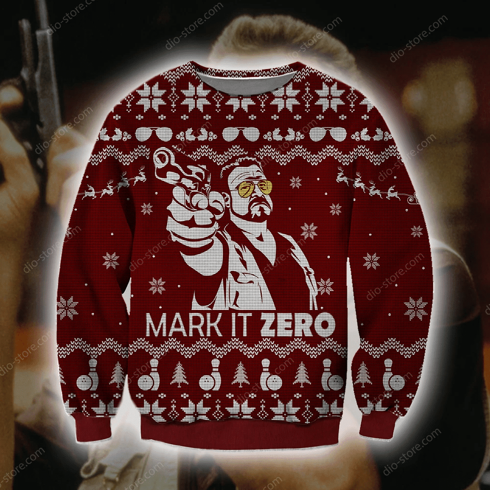 Mark It Zero Knitting Pattern 3D Print Ugly Christmas Sweater Adult 3D Funny Matching for family