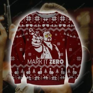 Mark It Zero Knitting Ugly Christmas Sweater Adult 3D Funny Matching for family