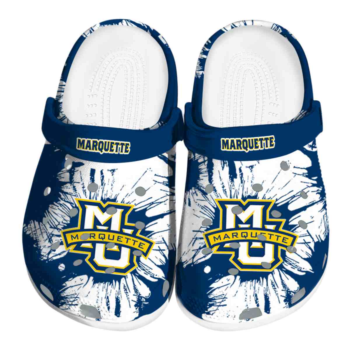 Marquette Golden Eagles NCAA Sport Crocs Crocband Clogs Shoes Comfortable For Men Women and Kids