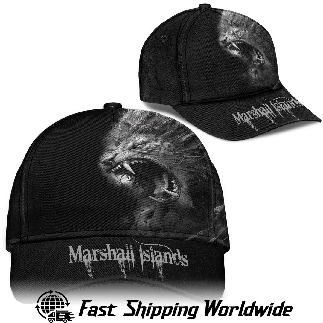 Marshall Islands Classic Cap The Lord is Our King - The Roar Baseball Cap Hat Trucker Hats Custom Hats Gifts For Men & Women