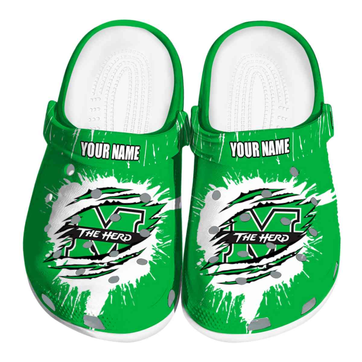 Marshall Thundering Herd NCAA Sport Crocs Crocband Clogs Shoes Comfortable For Men Women and Kids